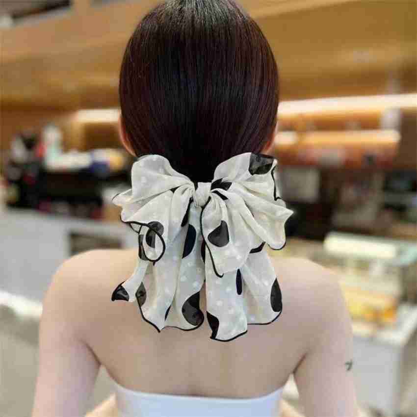 Buy Large Ivory Ruffle Girls Hair Bow Clip or Baby Headband Online