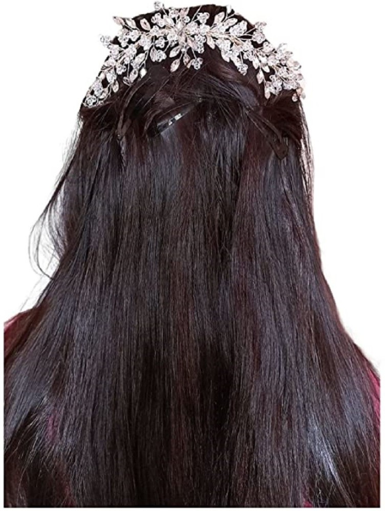 liya Black Metal Wig Clips For Men And Women, Set Of 6 Hair Clip