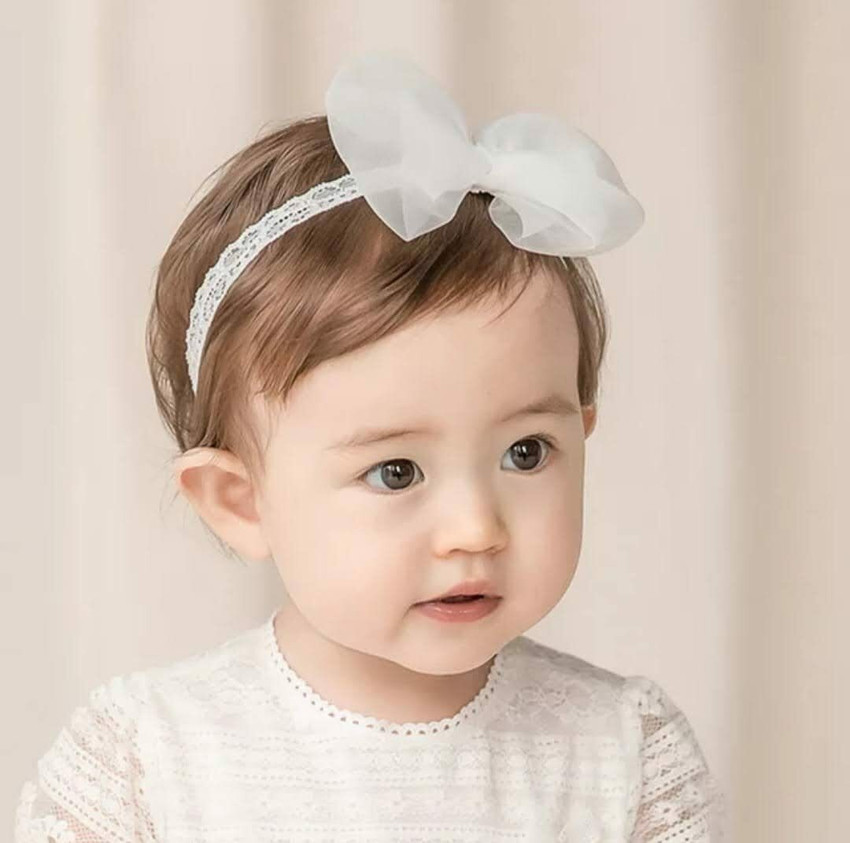 White hair bands hot sale for babies