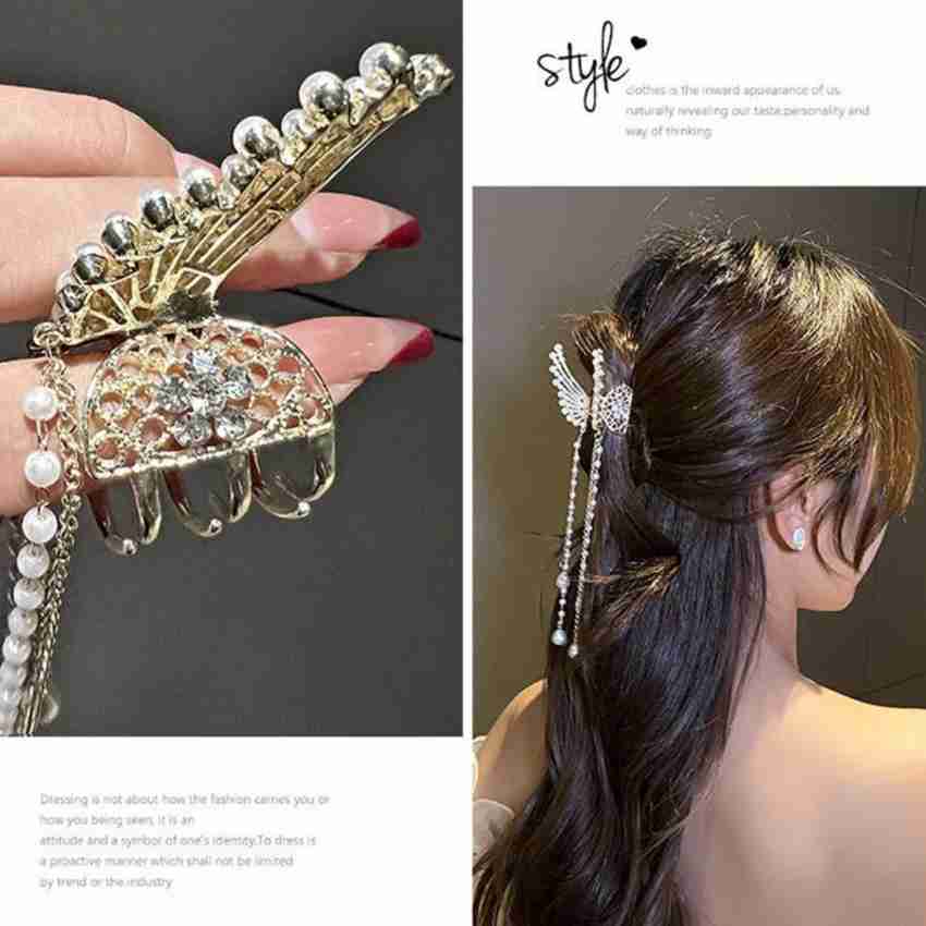 Kalka Fashion 6 Piece Korean Style Pearl Women's Set Hairpin Hair Clip Hair  Accessories set Hair Clip Price in India - Buy Kalka Fashion 6 Piece Korean  Style Pearl Women's Set Hairpin
