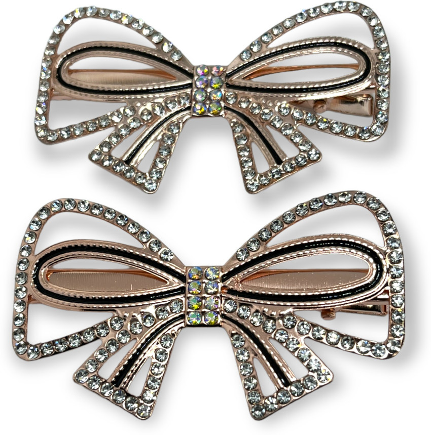 Savvy strree Korean Hair Clips Fancy Bling Hair Slides Rhinestone