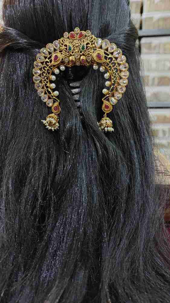 Elite Fashion Jewellery Gold plated juda pin Hair Pin Price in India Buy Elite Fashion Jewellery Gold plated juda pin Hair Pin online at Flipkart