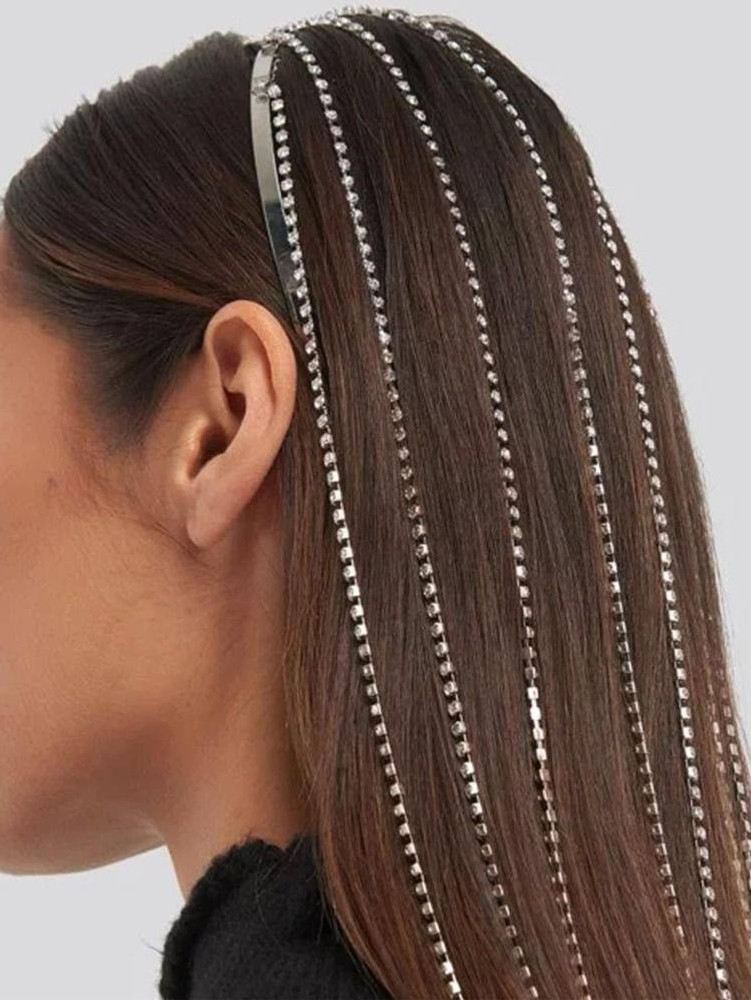 Diamond top hair chain