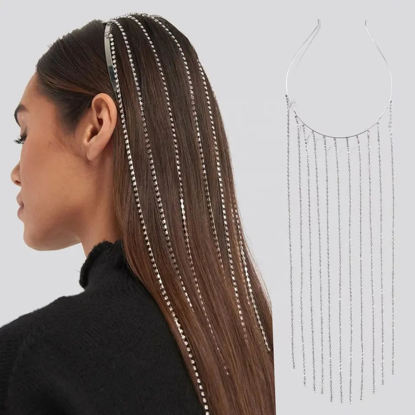 Rhinestone head chain top
