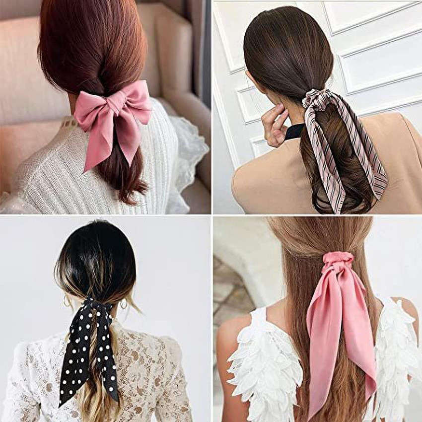 AURINKO New Satin Scarf Elastic Hair Bands Women Girls Hair Ties Ponytail Holder Hair Band Price in India Buy AURINKO New Satin Scarf Elastic Hair Bands Women Girls Hair Ties Ponytail Holder Hair