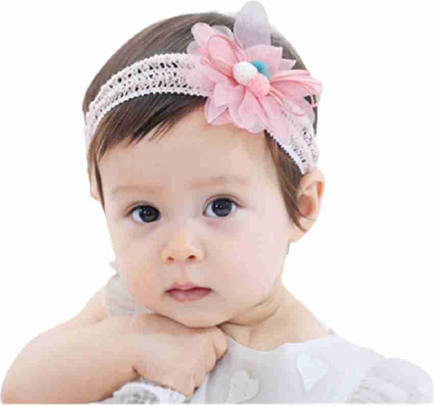 Ziory 1 pc Pink Bow Headband for Infant, Baby Girl,baby hair accessories,  headband Head Band Price in India - Buy Ziory 1 pc Pink Bow Headband for  Infant, Baby Girl,baby hair accessories