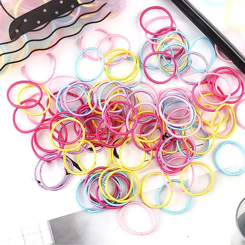 Myra Collection Korean Women Cute Gift Set Baby Hair Rings Rubber Elastic Band Girls pack of 100 Rubber Band Price in India Buy Myra Collection Korean Women Cute Gift Set Baby