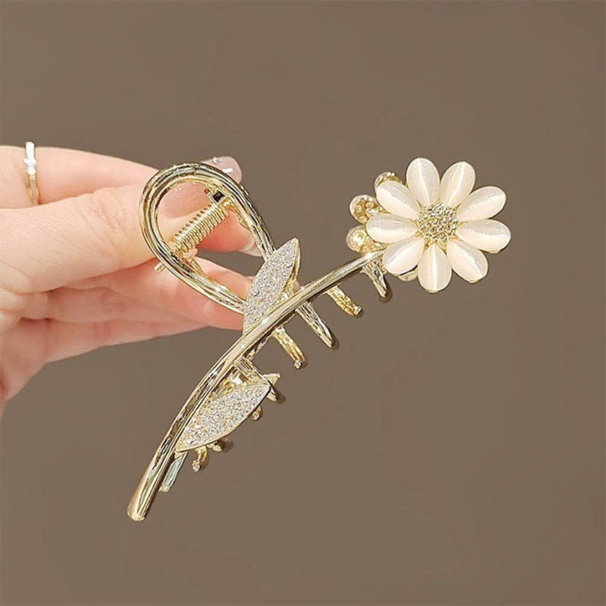 Broche Viver Hair Clip in Metal Gold Woman REWAC210000AGKPZG005