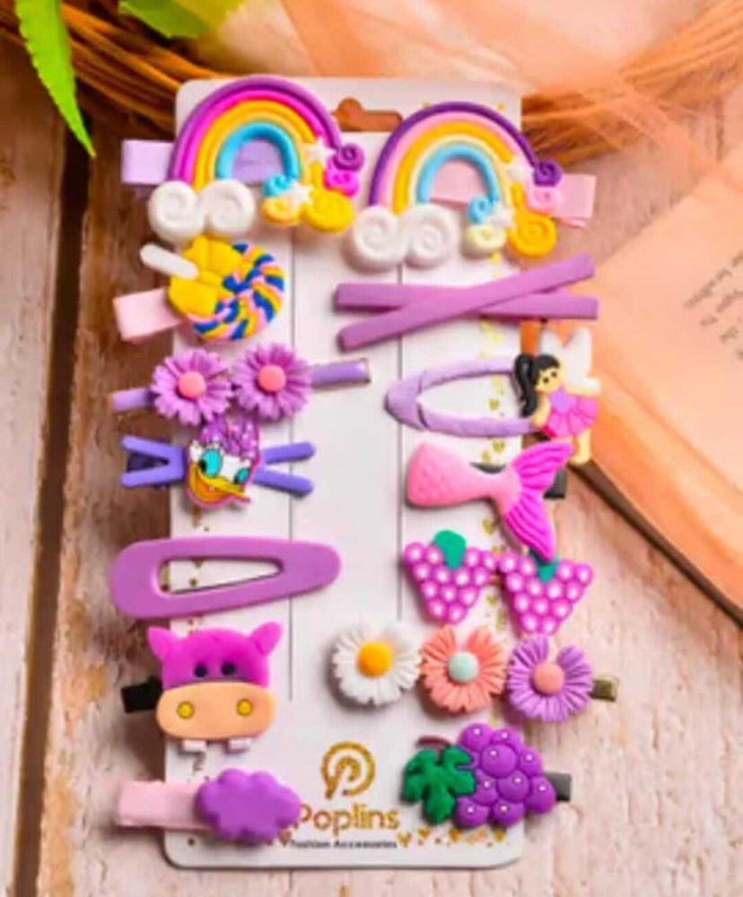 Coloured hair clips sale