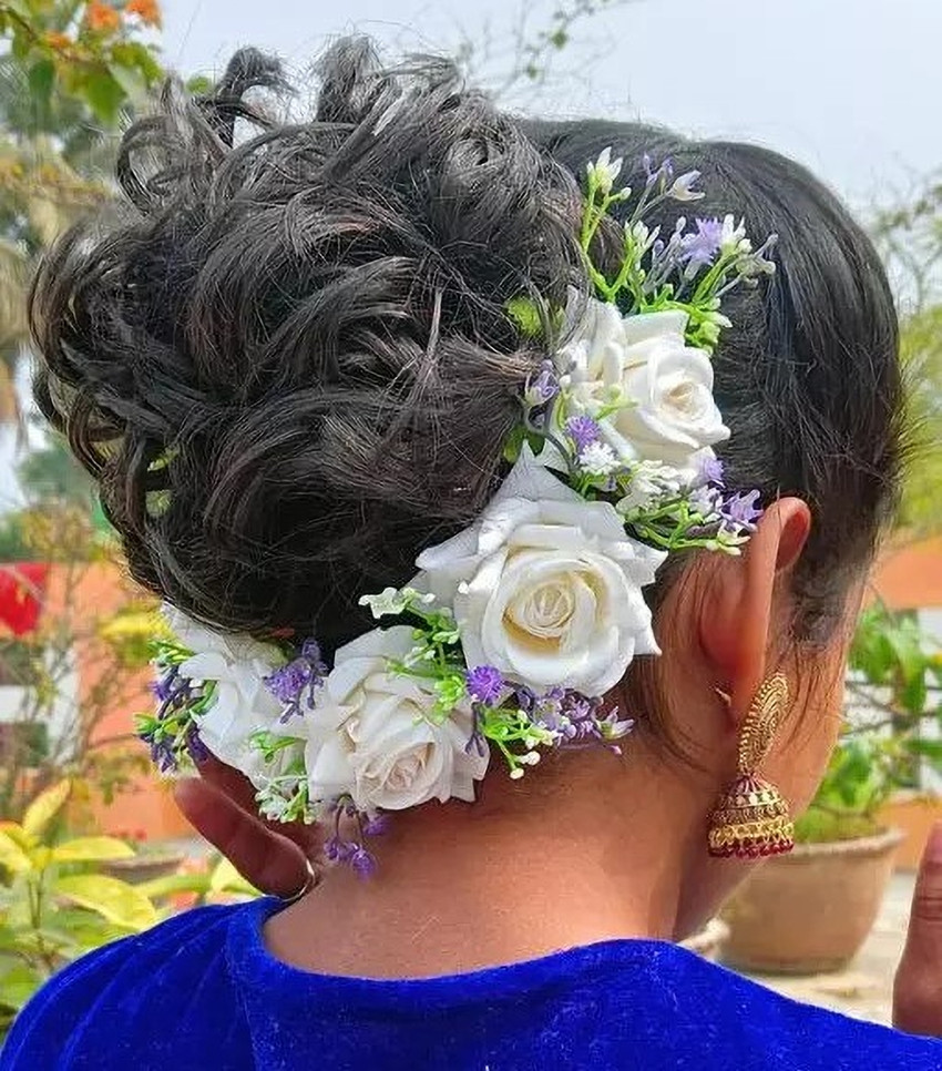 Real flower brooch for hair store
