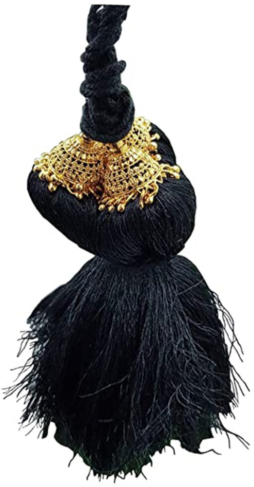 GOLD FINISH STONE KUNJALAM HAIR ACCESSORY FOR WOMEN -OGHAW001 –  www.soosi.co.in