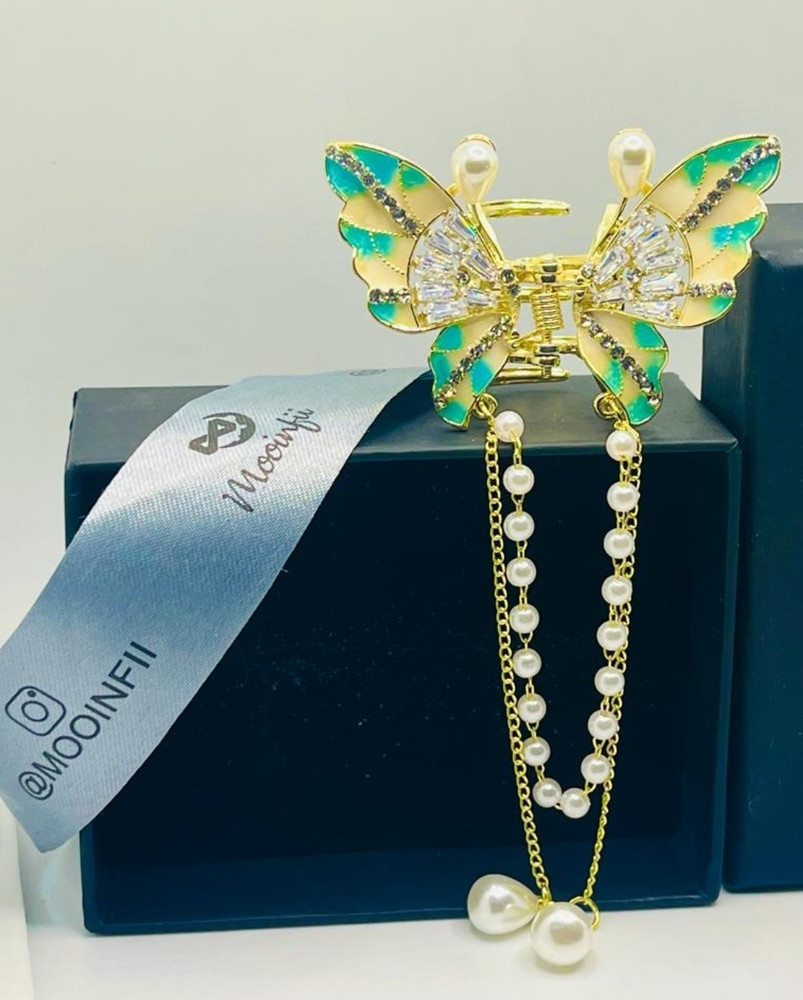 Mooinfii Blue Butterfly Wings hair clip Hair Claw Price in India Buy Mooinfii Blue Butterfly Wings hair clip Hair Claw online at Flipkart