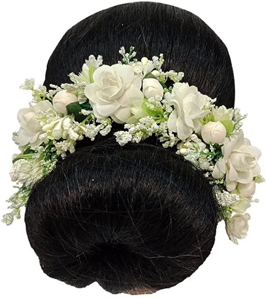 Small white flowers for hair on sale