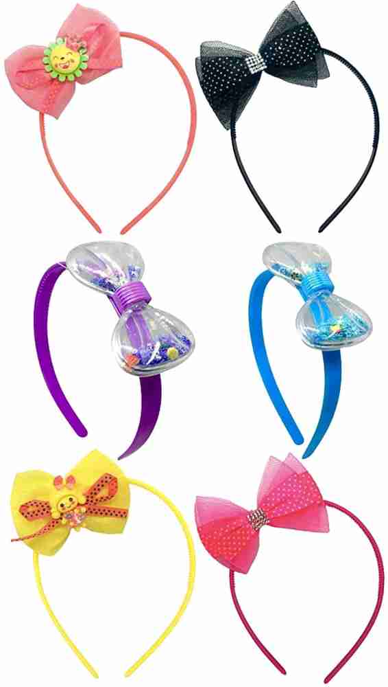 Quarya Baby Girl Hairband With Fancy Bows with Cartoon Figures Multicolour  (Pack of 6) Hair Band Price in India - Buy Quarya Baby Girl Hairband With  Fancy Bows with Cartoon Figures Multicolour (