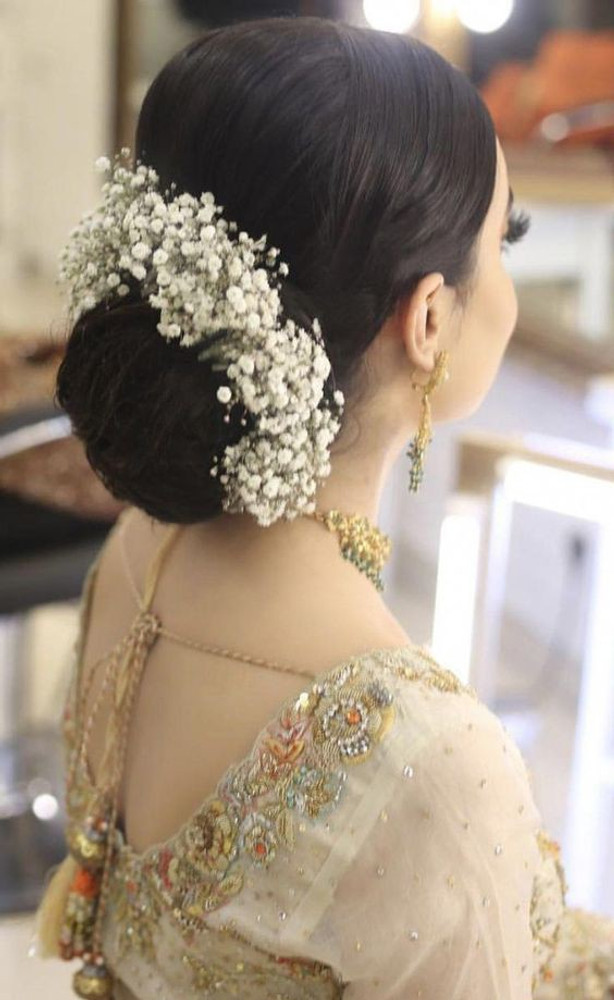 Baby breath flowers in hair clearance