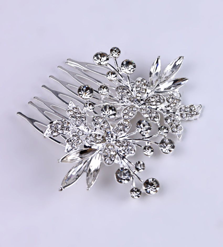 Diamond cheap hair brooch