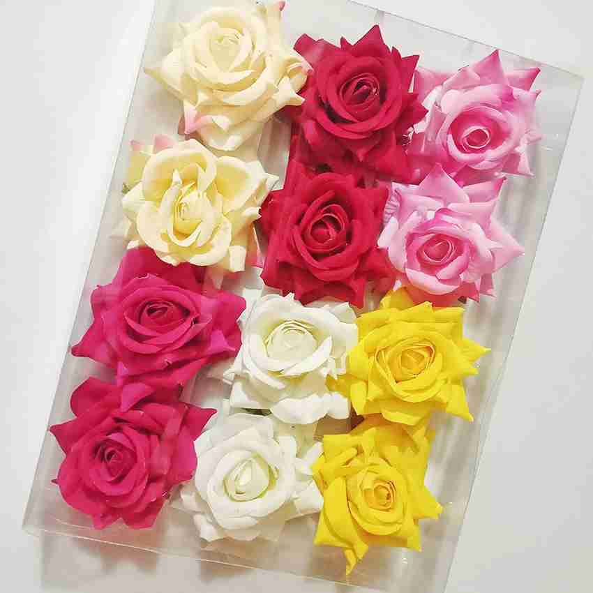 Wholesale silk flowers top for hair accessories