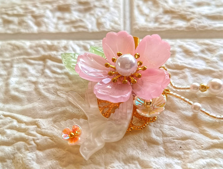 common Pink flower Hair Clip Price in India Buy common Pink