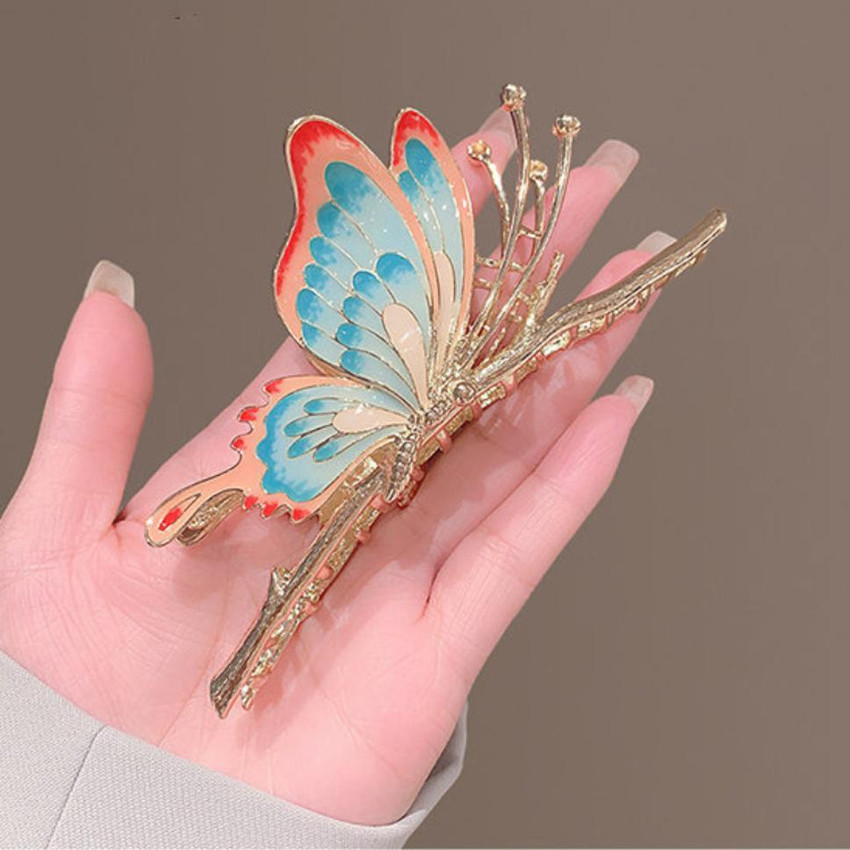 butterfly hair grips