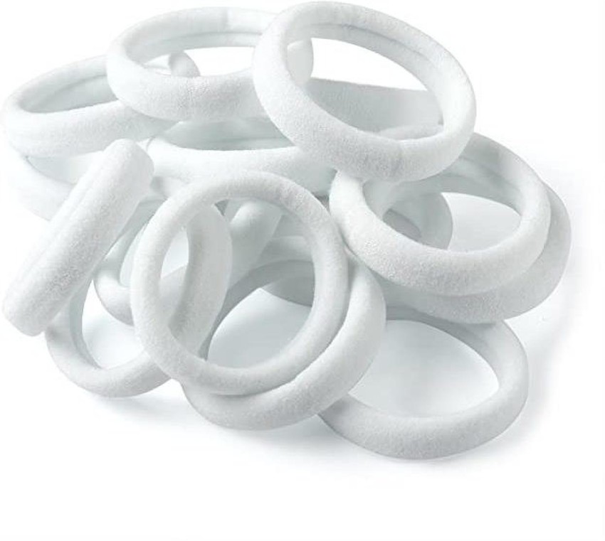VSAKSH White Cotton Elastic Hair Rubber Band Girls & Women (Pack Of 10) Rubber  Band Price in India - Buy VSAKSH White Cotton Elastic Hair Rubber Band  Girls & Women (Pack Of