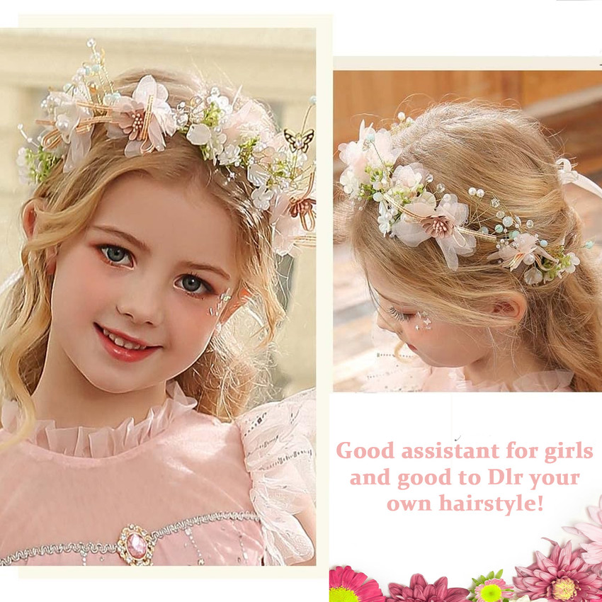 Flower garland online headband wedding