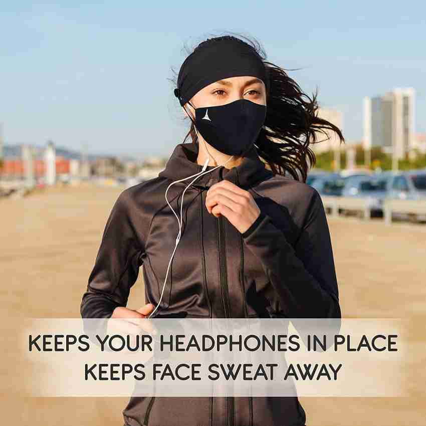 Caiuse Sweat Resistant Sports Non Slip Elastic Headband Anti Slip