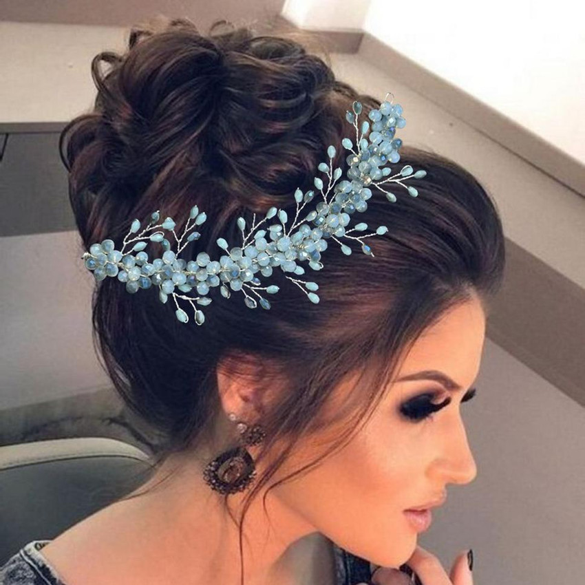 Flower hair clips for brides deals