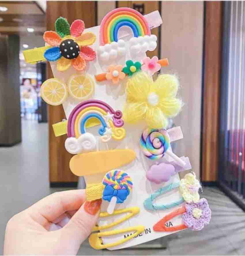 Beauty Love Cute 14pcs Lemon Sunflower Hair Clips Newborn