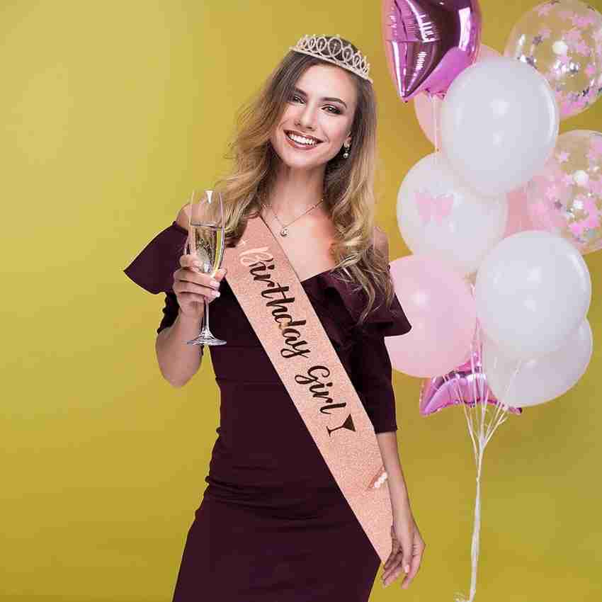 Birthday girl crown online and sash