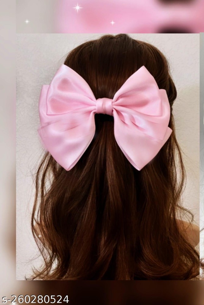 FilterFashion Bow Hair Clip/ Hair Ribbon For Women And Girls Made With Silk  Satin Hair Clip Price in India - Buy FilterFashion Bow Hair Clip/ Hair  Ribbon For Women And Girls Made