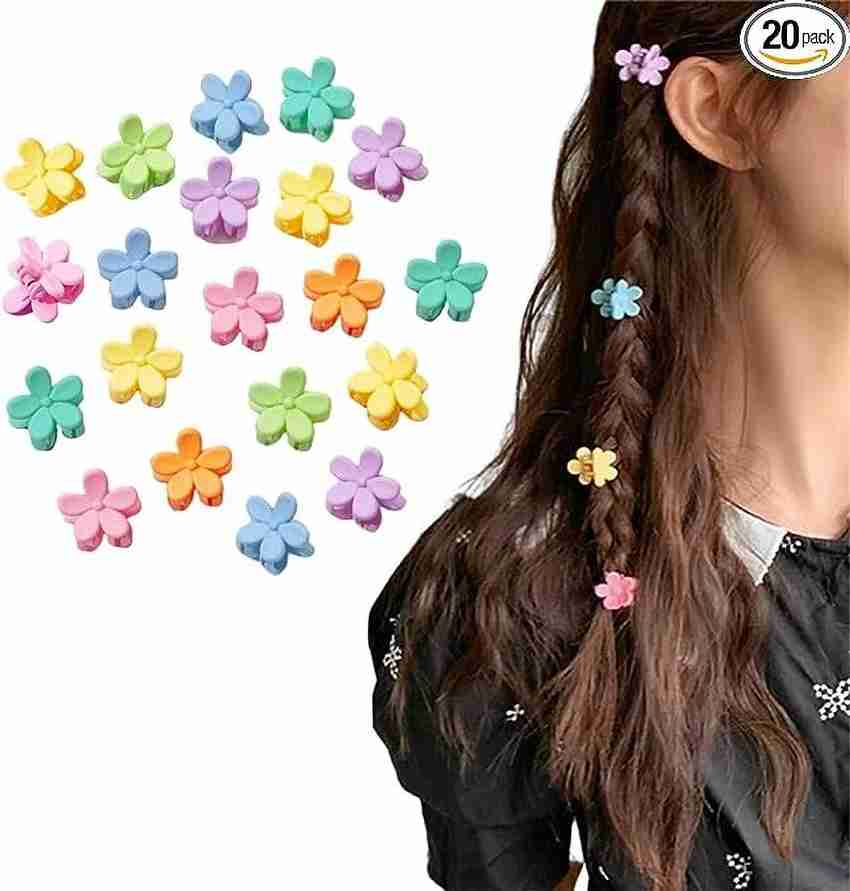 Tryzm Collection Small Flower Clips 20 PCS Floral Mini Flower Claw Clips Beautiful Cute Princess Hair Claw Price in India Buy Tryzm Collection Small Flower Clips 20 PCS Floral Mini Flower
