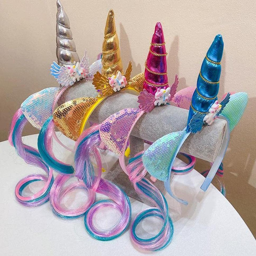 Unicorn hair accessories outlet