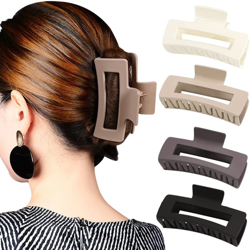 6 Pack Big Claw Clips 4 Inch Giant Matte Hair Claw Clips For Women and  Girls 6 Color Large Jaw Hair Clips Strong Hold for Thick Hair price in  Saudi Arabia |