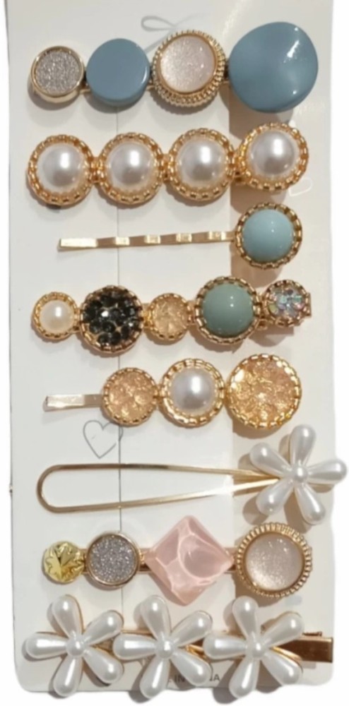 Elegant Pearls Geometric Hairpins Hair Clips For Women Girls Sweet Hair  Decorate Bobby Pins Barrettes Fashion