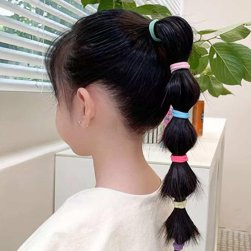 Buy Diversa Elastic hair bands, Kids hair ties Tiny rubber bands for Womena  and Girls, soft Polytail holder (Multicolor, Pack of 30 Pcs) Online at Best  Prices in India - JioMart.