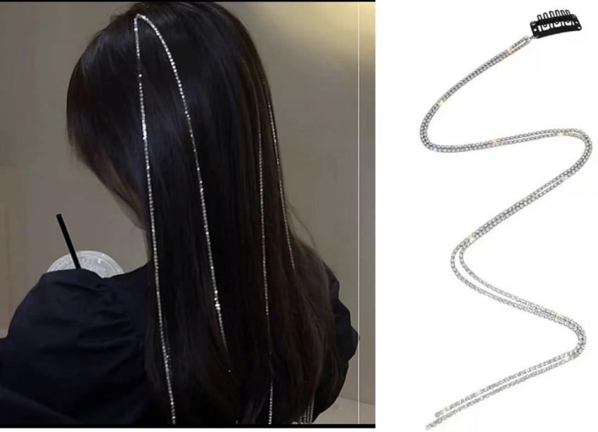 Rhinestone Chain Hair Tassel – The Sis Kiss