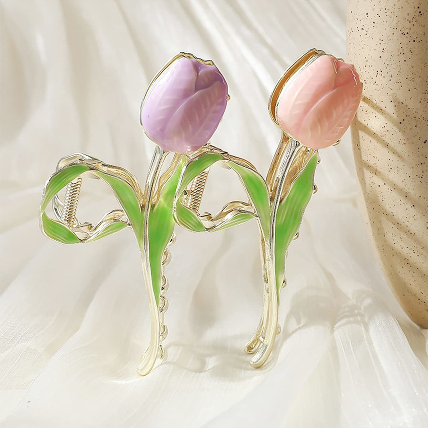 Pretty flower hair clips cheap