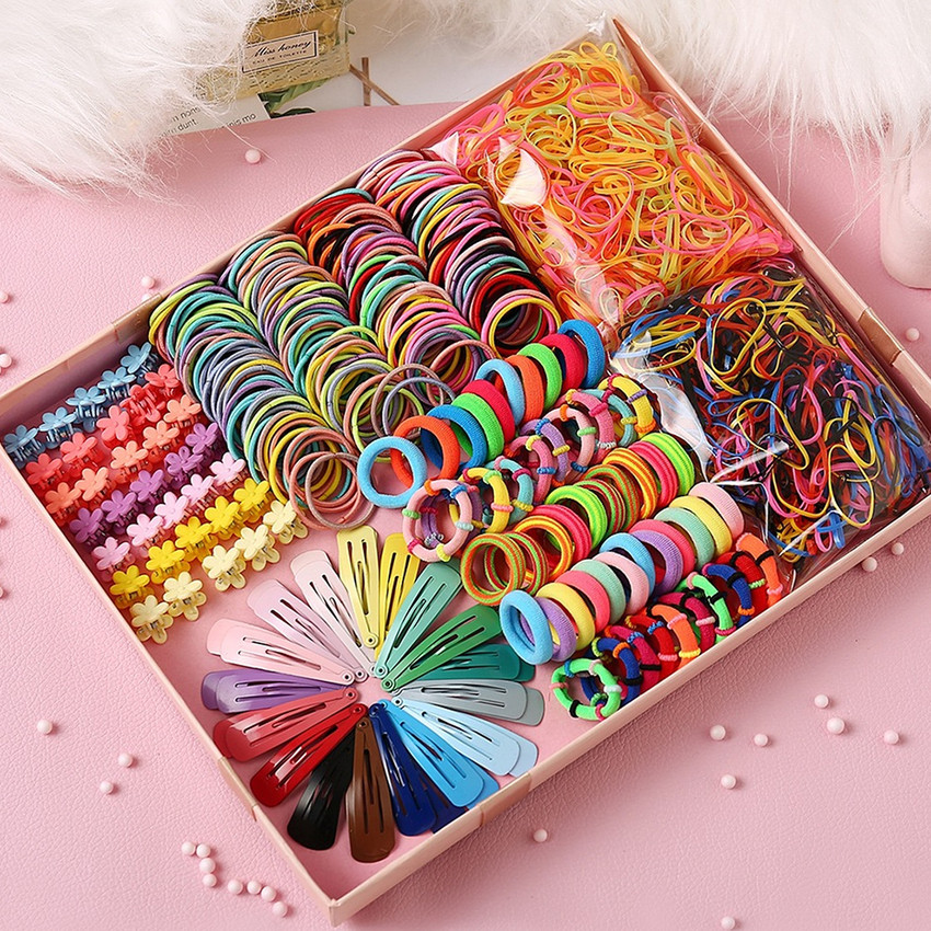 Shining Diva Hair Accessories Set Flower Bow Hair Clips Rubber Band Hair Ties Hair Accessory Set Price in India Buy Shining Diva Hair Accessories Set Flower Bow Hair Clips Rubber Band