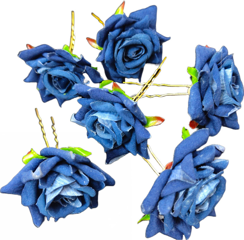 Blue rose hot sale hair clip