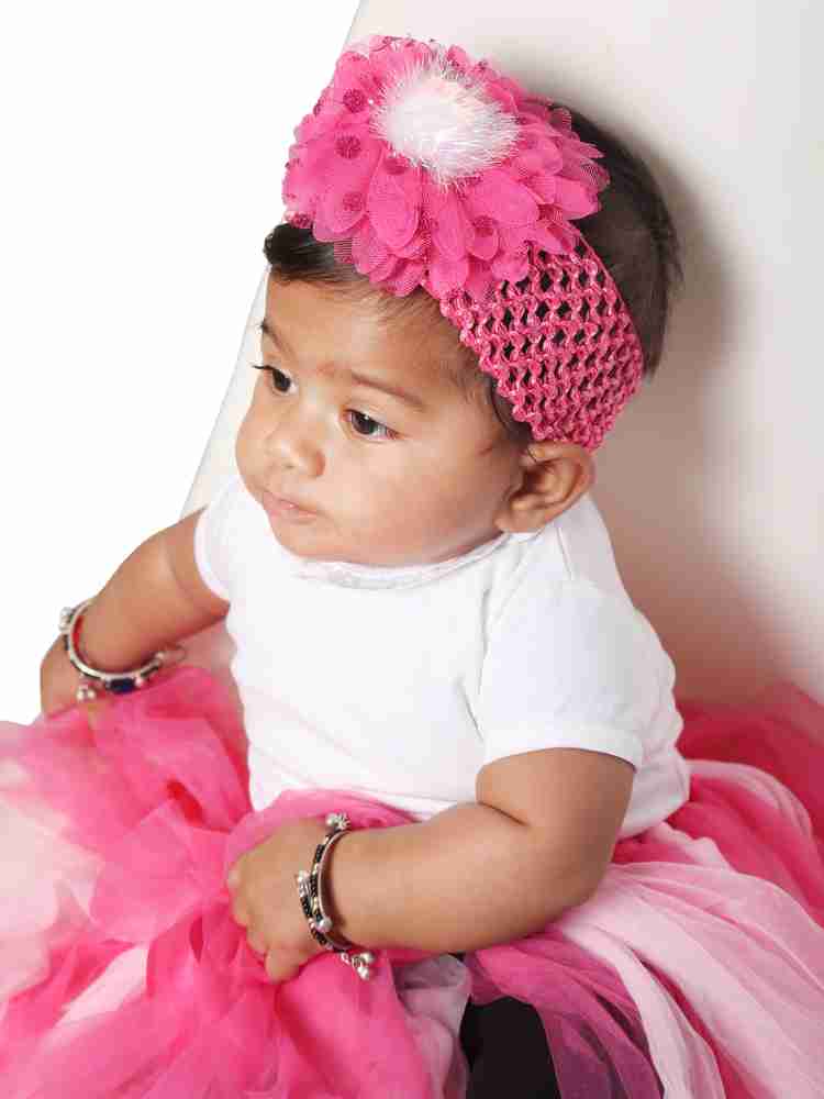 Saffron Fancy New Born Baby Girls Cute pack of 1 Hair Band Price