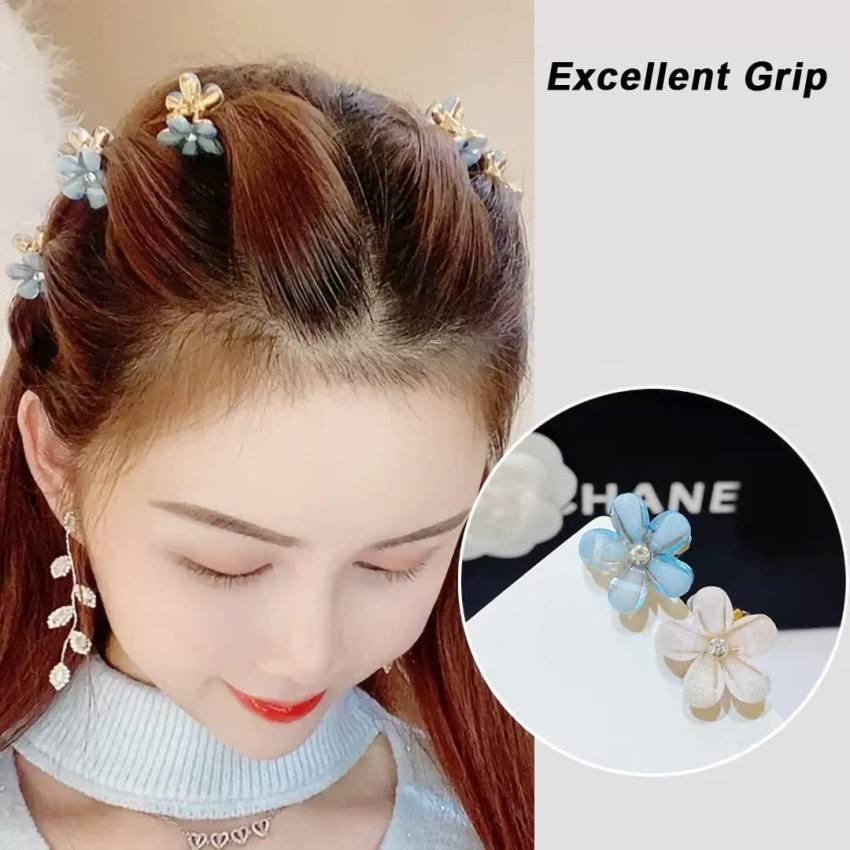 Accessher Acrylic Material Daily and Casual Wear Banana Clips/Hair  Clips/Claw Clips with Tight Grip Pack of 12 in Shiny 12 Colours for Women  and Girls