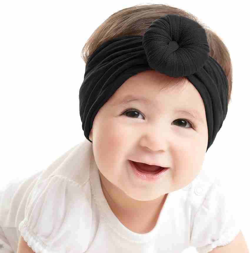 SYGA Baby Girls Cotton Turban Wrap Headbands Newborn Kids 0 3