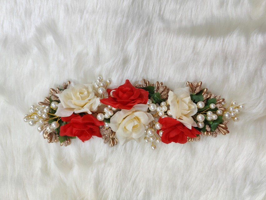 Silk flowers for making hair clips 2025