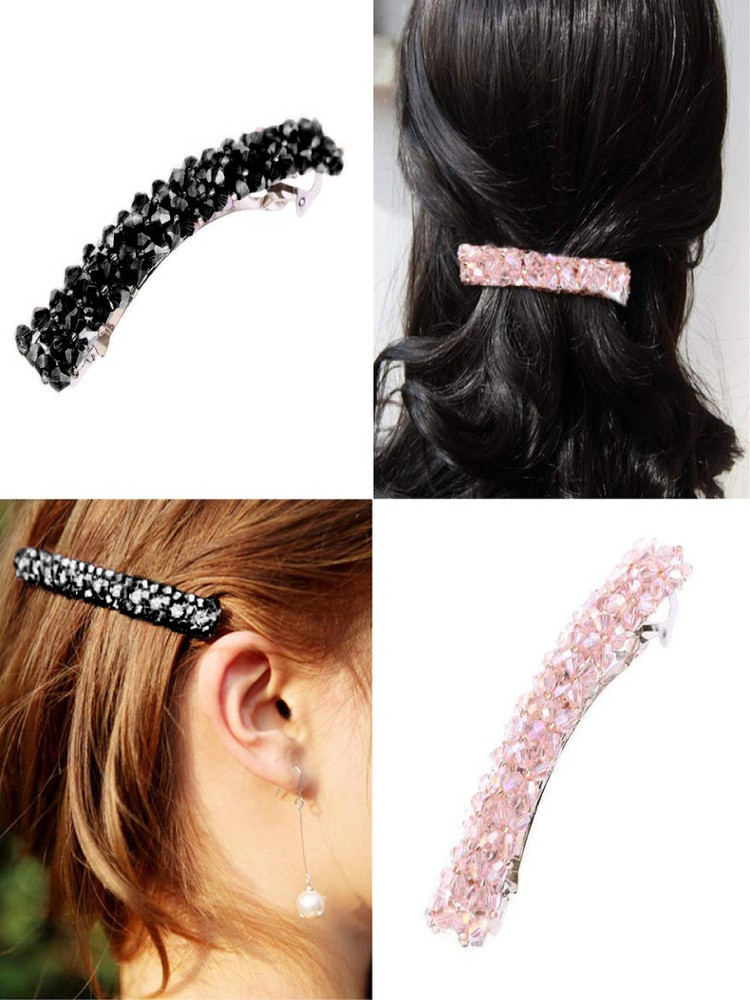 Kairangi 3 Pcs Multicolor Hair Clips Shiny Barrette Hair pin Fashion Hair Accessories Hair Clip