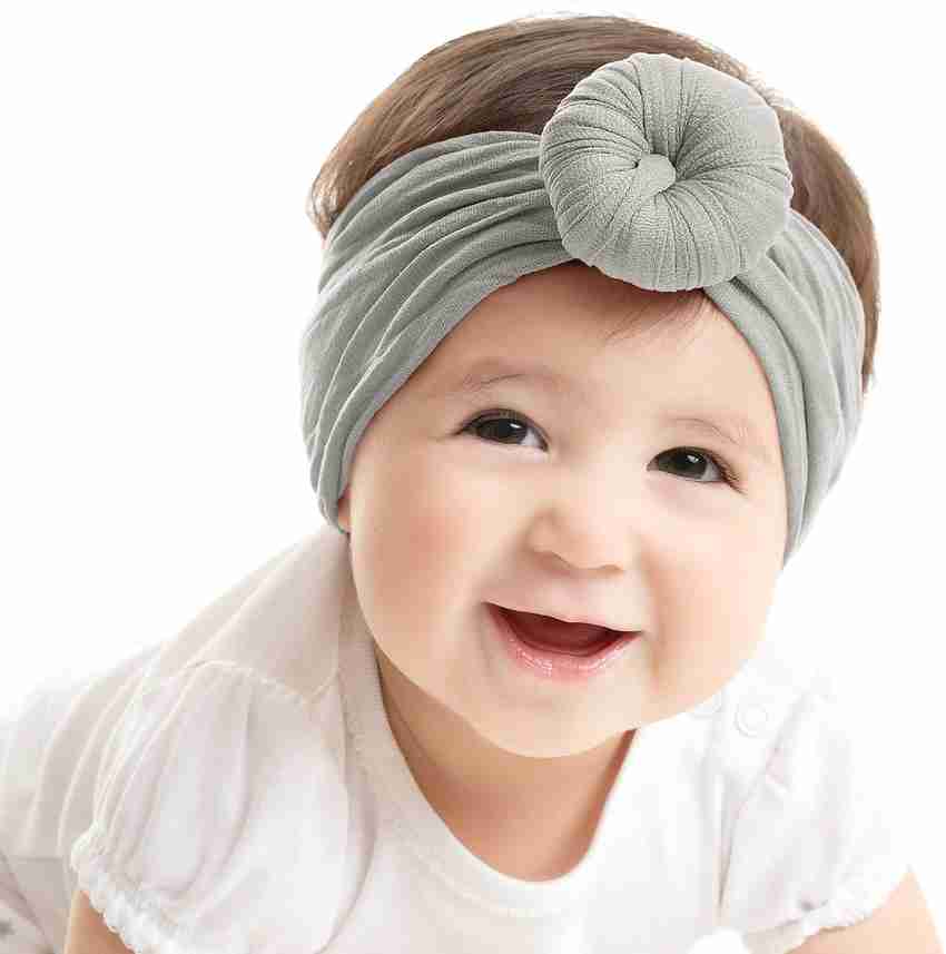 SYGA Baby Girls Cotton Turban Wrap Headbands Newborn Kids 0 3