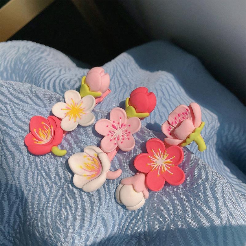 GLITZ GLAMOUR 3 Pcs Pink Peach Blossom Hair Clip Flower Hair Clips For Women Sweet Girls Hair Clip Price in India Buy GLITZ GLAMOUR 3 Pcs Pink Peach Blossom