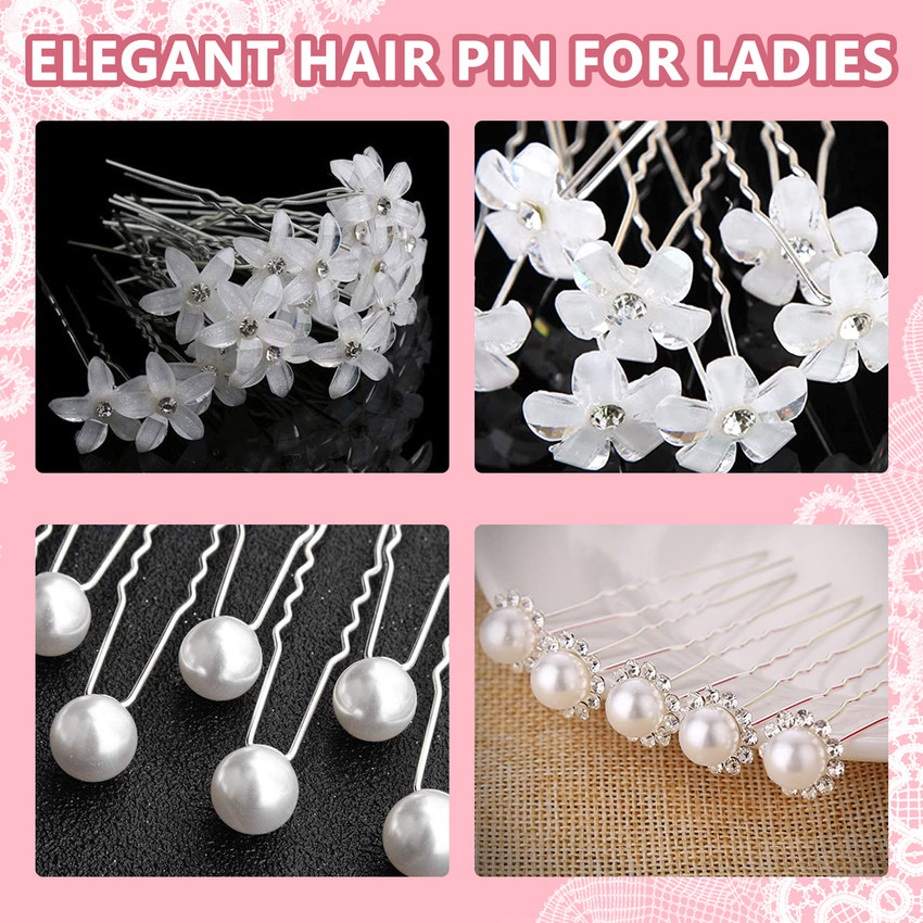 Faux pearl hair accessories deals