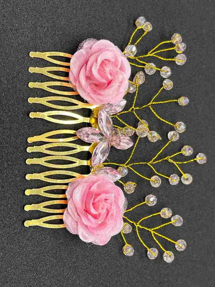 Rose flower brooch top
