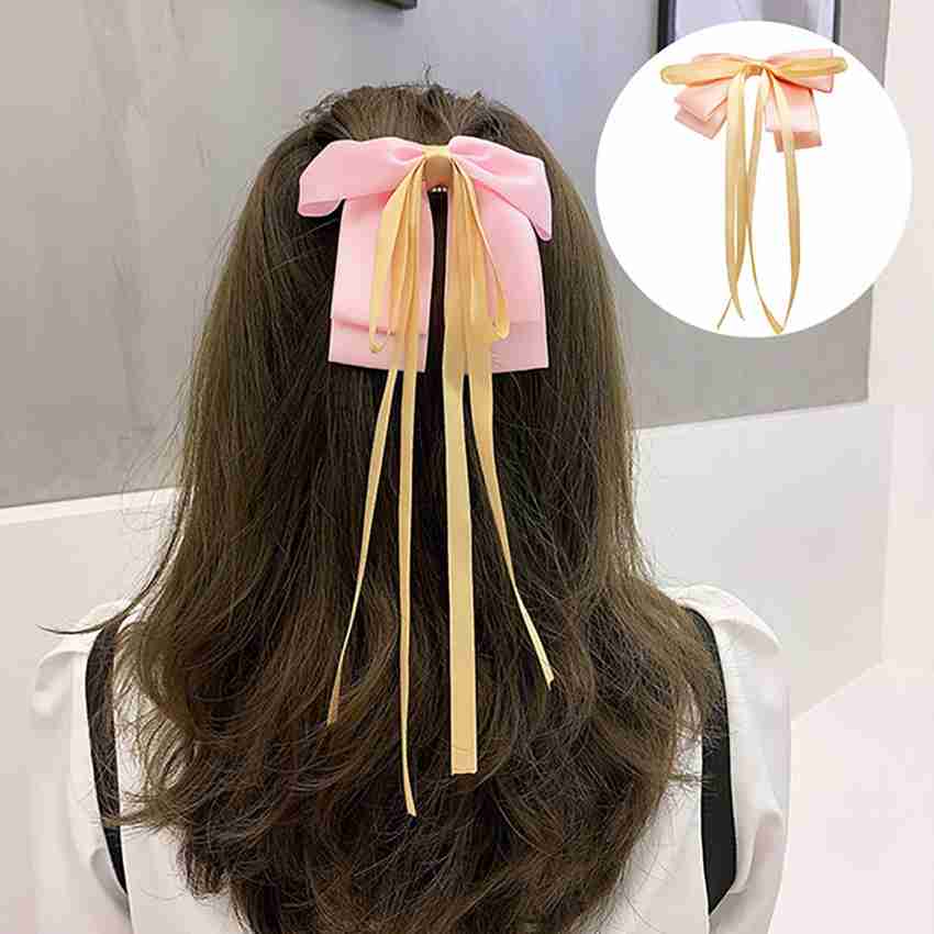 EEPLE BERRY Elastic Hair Bands Long Ribbon Korean Hairpins for