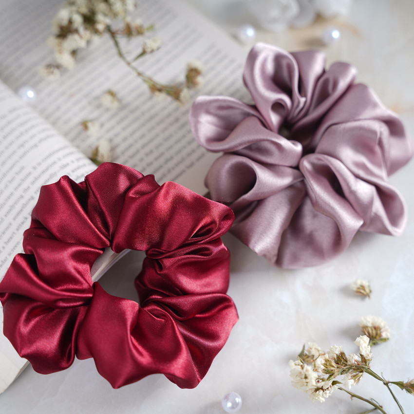sazzle Women Satin Hair Scrunchies Soft Shiny Silk Mulberry Multicolor Combo pack of 6 Rubber Band Price in India Buy sazzle Women Satin Hair Scrunchies Soft Shiny Silk Mulberry Multicolor Combo